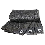 Schattiernetz, 40% schwarzes Sonnenschutznetz, 3-Nadeln-Sonnensegel, gesäumtes perforiertes Schattiernetz, Netzplane aus Polyethylengewebe, für Dachbalkon-Gewächshauspflanzen, anpassbar (5