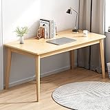 NCLOYN Holz Computertisch,Moderner Bürotisch Home Office Schreibtisch Kompakter Studie Tisch Arbeitsplatz,büromöbel(100x55x75cm(39x22x29in), Oak)