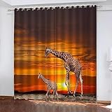 ONDIAN verdunklungsvorhänge 160 x 138 cm(63 x 54 inch) Bedding Vorhang - 2 Stück - Verdunkelungsvorhang,wärmeisolierende Fenstervorhänge