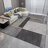 Teppich kinderzimmer Teppich kinderzimmer Graues geometrisches Muster moderner Wohnzimmer Teppich rechteckig rutsch fest Schlafzimmer teppiche 80X160CM