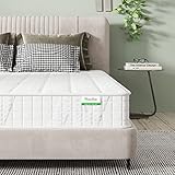 Novilla Matratze 90x200 H2 H3 Federkernmatratze Foam Mittelfeste Taschenfederkern Matratze Taschenfederkern Hybridmatratze Härtegrad Höhe 17cm Weiß