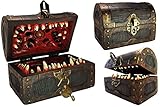 Conjurer Co Aufbewahrungsbox für Würfel, DnD abschließbar, Geschenk für Dungeons & Dragons Spieler, Dungeon Master/DM oder RPG Gaming | D & D Halter-Etui, für 6 Sets polyedrische Würfel (groß)