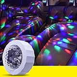 Auto-LED-Lichter, Mini-Disco-Licht, Klangaktiviertes Mehrfarbiges Disco-Kugel-Licht, Wiederaufladbarer USB-Akku, Disco-Lichter Für Partys, Weihnachtsbeleuchtung, Bühnenlichter