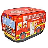 deAO Pop Up Spielzelt für Jungen und Mädchen Indoor Outdoor-Aktivitäten für Kinder- und Kinderpartys (Rot) (Rot)