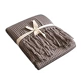 Homoyoyo 1 X Dekorative Decke Mit Quasten Fleece-Decke Fleece-Decken Wandteppich Büro-Strick-Überwurfdecke Nickerchen-Decke Gestrickte Decke Dekorative Decke Für Zuhause