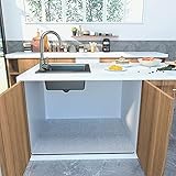 Z·Bling Unter der Spüle Matte,50x80cm,Spülbecken Schrank Organizer Abtropfmatte Schrankmatte Spülenschrank Schutz wasserdichte Wasserschutzmatte