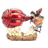 Luffy One Piece Anime Figur - 20cm/7.87inch - Rote Eiserne Große Hand Faust PVC Charakter Modell Statue Sammlerstücke Schreibtisch Dekoration Fans Geschenk