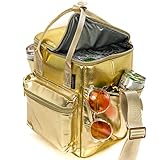 FYDELITY Isolierte Kühltasche Kleine Kühltasche Isolierte Weiche Kühltasche Strand Kühltasche Picknick Tasche Lunchtasche Kühltasche Reise Kühler Retro Kühlbox Lunchbox Kühltasche Lunchbox Kühltasche