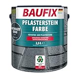 BAUFIX Pflasterstein Farbe anthrazitgrau, 2.5 Liter, Pflastersteinfarbe mit sehr guter Haftung, für Beton und Pflastersteine geeignet, langanhaltender Witterungsschutz