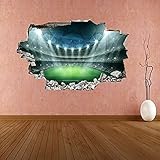 Wandtattoo Fußballstadion Arena Lichter Sterne 3D Wandaufkleber Wandtattoo Kinderzimmer