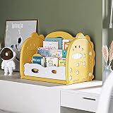 Kleinkind-Spielzeug-Aufbewahrungsorganisatoren, Cartoon-Kinder-Desktop-Bücherregal, Baby-Bilderbuch-Aufbewahrungsregal für Spielzimmer, Arbeitszimmer, Schlafzimmer, Kunststoff-Kinderbücherre