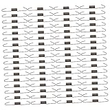 INOOMP 200 Stück Karabinerhaken Spiralfedern Möbelsofas Stuhl-Zugfedern Ersatz-Möbelfedern Sofa-Zugfedern Stahl Schwarze Sofa-Teile Premium-Sofafedern Sofa-Zubehör