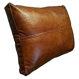 Quattro Meble Antic Braun Echt Lederkissen 50 x 50cm Sofa & Stuhl Deko Kissen Echtleder Rückenkissen Rindsleder Leder Zierkissen Modell P&Z4el