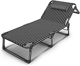 MIXMEY Loungechair Zero Gravity Liegestuhl, Klappstuhl, Bürostuhl, Metall, multifunktional, verstellbar, für Erwachsene, Lunch-Pausenbett, Outdoor-Lounge-Stuhl (Farbe: Stil 1)