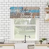 Seestern-Küchenvorhänge, Life is Better at The Beach Volants für Fenster, Küstenvorhänge, Küchendekoration, kurze Vorhänge, Badezimmer-Vorhänge, Café-Vorhänge, 106.7x45.7 cm Fensterbehandlungen