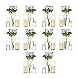 Romadedi Windlicht Glas Glaszylinder mit Boden - 30er Set Glasvase Zylinder vase Teelichthalter für Kerzen Kerzenhalter deko 15/20/25cm Hochzeit Tischdeko