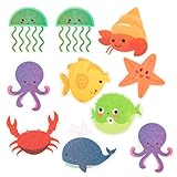 Fonyet 10 Stück Anti Rutsch Dusche Aufkleber Kinder Antirutsch Badewanne Aufkleber Selbstklebende Anti Rutsch Pads Dusche für Badewanne und Badezimmerboden