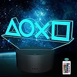 Dreamy Cubby Gamer Deko Lampe, Gaming Lampe mit 16 Farben Funktion-USB-Lade, 3D Nachtlicht Benutzt für Gaming Zimmer Deko, 3D Lampe für Kinder Junge Männer Gamer Spiel Fans