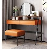 n/a Schminktisch aus Holz Kleiner Haushalt Schminktisch Make-up Schminktisch (Farbe: D, Größe: Hellgrau)