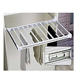 Hosenständer, ausziehbare Hosenbügel, Mini-Auszieh-Hosenständer, Kleiderorganisatoren für den Schrank, multifunktionale einziehbare Hosenbügelstange, Tiefe 35 cm, Breite 50–75