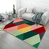 RUGMRZ Teppich Bett Bunte Teppiche Freizeit-Wohn Accessoires, moderner Stil, pflegeleicht Teppich Baby 150 x 200 cm