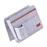 CIYODO Filz-Aufbewahrungstasche Bett-Tisch-Tablett Für Laptop-Taschen-Einsatz-Organizer Hängende Aufbewahrungstaschen Filz-Schranktasche Bett-Kopfteil-Caddy Nachttisch-Halter