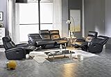 Mapo Möbel Voll-Leder Sofagarnitur Fernsehsofas Relaxsofas 5130-3+2+1-S