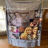 Personalisierte Kuscheldecke mit Eigenem Foto Bedrucken Weich Warm Dick Fotodecke Bild Selbst Gestalten Geburtstags Freunde Familie Baby Hund