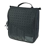 EVOC WASH POUCH Kulturtasche für den Reisealltag (Travel Organizer mit individuell platzierbaren Trennelementen, herausnehmbarem Taschenspiegel, integriertem Haken zum Aufhängen), Schwarz