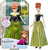 Disney Frozen Toys, singende Anna Puppe in charakteristischer Kleidung, singt Zum ersten Mal in Forever aus dem Disney Movie Frozen, Geschenke für Kinder