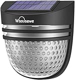 OOTDAY Solarlampen für Außen Garten Wandleuchte LED Solarleuchte Aussen Solarlicht 2 Beleuchtungsmodi IP65 Wasserdicht für Garten, Zaun, Terrasse, Rasen, Gehweg, 1 Stück, Warmweiß