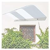Fenster Regenschutz Abdeckung Vordertür Überdachung Außenmarkise Terrasse Veranda Markise Halterungslose Polycarbonatplatten für Wind, Regen und Schneeschutz