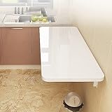 An der Wand montierter Klappschreibtisch, Klapptisch mit Klapptisch, Wäscheklapptisch, Wandschreibtisch, Wandmontierter Klapptisch, Klapptisch mit Klapptisch for kleine Räume, Wandtisch, Klapptisch mi