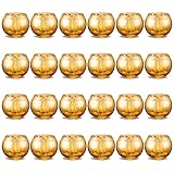 Romadedi Teelichthalter Kerzenständer Glas Gold - Windlicht Kerzenhalter Deko Quecksilber 24er Set für Teelichter Votivkerzen Kerzen Hoch, Wohnzimmer Tischdeko Hochzeit