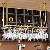 Bar Weinregal Restaurant Wandmontage Weinflaschenregal Decke Hängende s Stielglashalter Verstellbare Höhe Dekoration Regal für Bars 80X35Cm 80X35Cm 80X35CM
