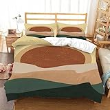 XCQHZYQ Bettbezug 155x220 Sonnenaufgang Bettwäsche Set Weiche Atmungsaktive Hypoallergen für Jugendliche Einzelbett mit Reißverschluss und Kissenbezug 80x80 cm