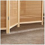Raumteiler Sichtschutz Trennwand Stellwand Natürlicher Einfacher Stil Raumteiler Wand Klappbar Sichtschutz Paravents, Hinterhof Veranda Schlafraum Atelier Raumtrennung, Holzrahmen & Bamboo Woven Panel