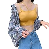 Tank Tops Damen Casual Einfarbig Mehrfarbig Camisole Push Up Kein Stahl Ring BH Weste Seide Camisole für Frauen Schlaf, gold, Einheitsgröße