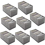 TOOSOAR 8 Stück Jeans Schublade Ordnungssystem Organizer, Kleiderschrank Organizer Schubladen, Schubladen Ordnungssystem Faltbare Aufbewahrungsbox, für Jeans, Hemden, T-Shirts, Unterwäsche, Kommode