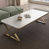 JHKZUDG Rock Couchtisch Mit Speichermetallrahmenbeinen,Ende Tabelle Couchtisch,Rechteck Couchtisch,Moderner Couch Center Couchtisch,Für Wohnzimmer Schlafzimmer