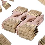 ToolSpace DIY Flachpinselset - 12x Flachpinsel 76 mm - Naturborstenpinsel für DIY, Wand- und Möbelmalerei, Malerpinsel-Set Pinselset