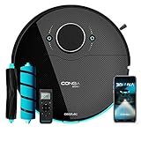 Cecotec Saugroboter Conga 9090 IA. Künstlicher Intelligenz und Lasertechnologie, schrubbt, saugt und fegt gleichzeitig, Maximale Reinigungspräzision, 10000 Pa, Jalisco Bürste Room Assist, APP