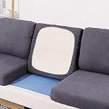 BOLUXIU Sofa-Sitzkissenbezug, Sofa-Sitzkissenbezug Stretch, elastischer Kissenbezug, Sofa-Sitzkissenbezug, mehrere Farben, passend für alle Sofas (einschließlich L-förmiger Ecksofas)