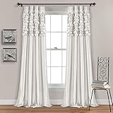 Lush Decor Kreis Dream Fenster Vorhang Panels weiß