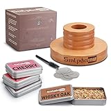 Cocktail Smoker Set, altmodisches Whiskey Getränke Smoker Set mit Vier Arten von Holzspänen, Geschenk für Vater, Ehemann und Cocktail Liebhaber