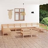 UYSELA Home Sets mit 13-teiligem Gartenlounge-Set aus massivem Kiefernholz