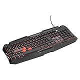 snakebyte FCB Gaming Tastatur (PC) - Offiziell lizenzierte FC Bayern München Gaming Tastatur / 19 Tasten mit Anti-Ghosting / 10 Mio Tastenanschläge Lebensdauer / LED-Beleuchtung / QWERTZ - DE Layout