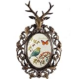 Hirschkopf-Dekoration Tierkopf-Wanddekoration TV-Hintergrund Wanddekoration Persönlicher Wandanhänger Für Heimdekoration (Color : B, S : 29 * 48cm)