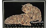 61 x 91 cm Perlmutt Edelsteine Einlage Arbeit Esstisch Tischplatte Schwarz Marmor Rechteck Terrassentisch von Indischer Vintage Kunst und Handwerk