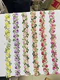 2 Yards, 2 cm breit, wasserlöslicher Spitzenbesatz, rosa Blumenstoff, Spitzendekoration, DIY-Kopftuch, Haar, Kleidung, Spitzenbesatz, Band-1